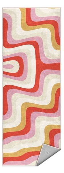 Rumen/rožnat pralen tekač 60x230 cm Creamy Raspberry Swirl – Mila Home