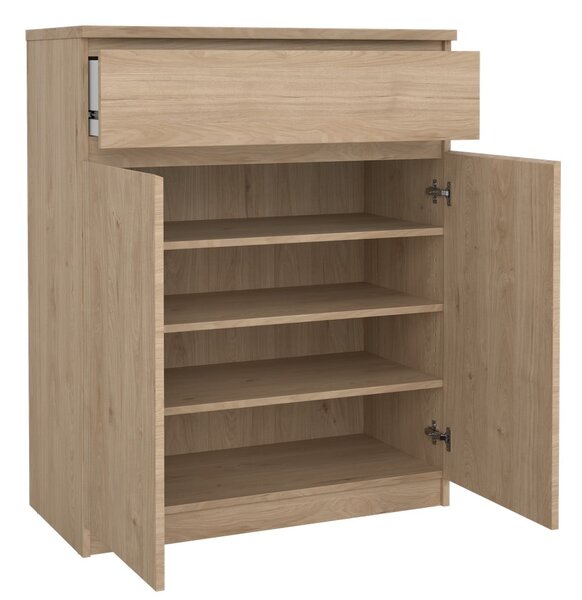 Komoda v hrastovem dekorju 80x100x40 cm Naia – Tvilum