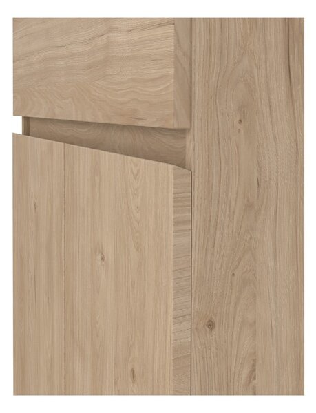 Komoda v hrastovem dekorju 80x100x40 cm Naia – Tvilum
