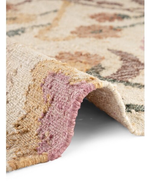 Kremno bela ročno tkana preproga iz jute 120x170 cm Roya Violette – Elle Decoration