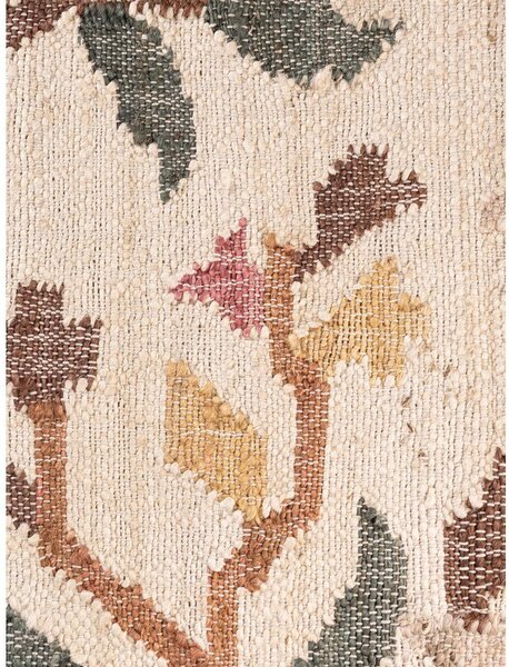 Kremno bela ročno tkana preproga iz jute 120x170 cm Roya Violette – Elle Decoration
