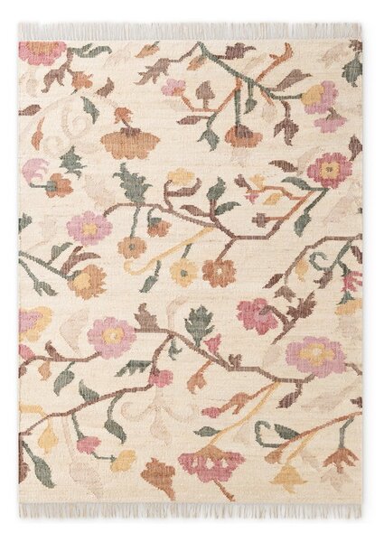 Kremno bela ročno tkana preproga iz jute 120x170 cm Roya Violette – Elle Decoration