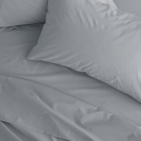 Siva rjuha iz perkala 180x260 cm Easy Iron Percale – Catherine Lansfield