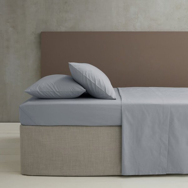 Siva rjuha iz perkala 180x260 cm Easy Iron Percale – Catherine Lansfield