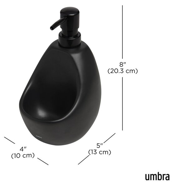 Črn keramičen dozirnik za milo 590 ml Joey – Umbra