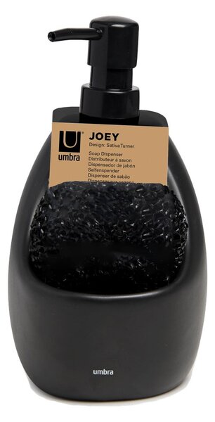 Črn keramičen dozirnik za milo 590 ml Joey – Umbra