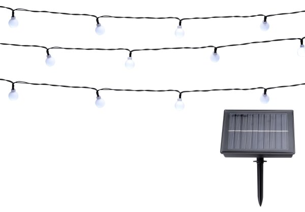 Grundig - LED Solarna veriga 100xLED/8 funkcij 16,85m topla bela