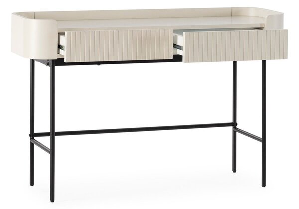 Kremno bela stranska mizica 40x120 cm Willa – MOME