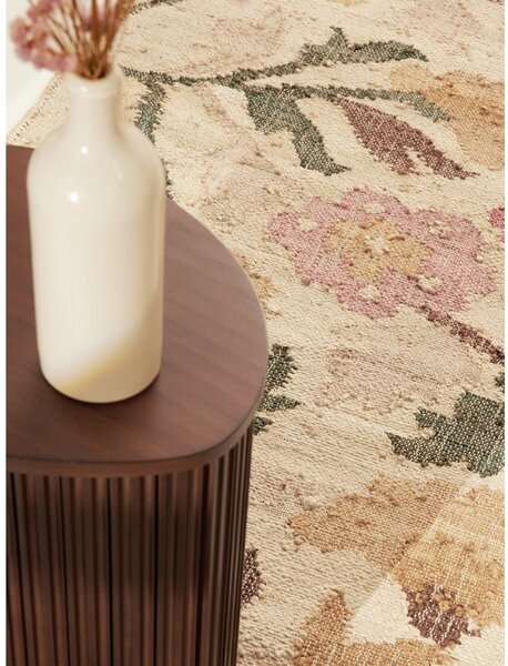 Kremno bel ročno tkan tekač iz jute 80x200 cm Roya Violette – Elle Decoration