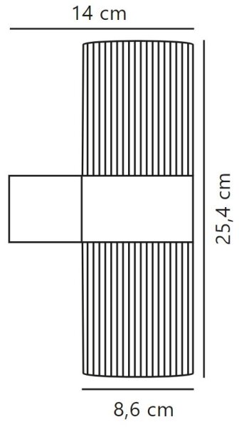 Nordlux - Zunanja stenska svetilka KYKLOP 2xGU10/25W/230V IP54 črna