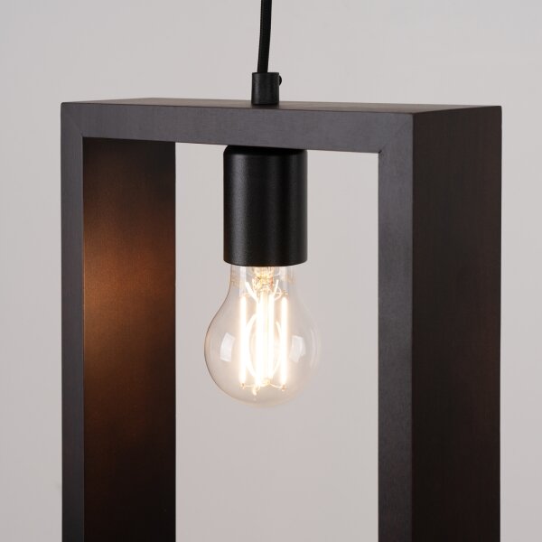 Sollux SL.1311 - Lestenec na vrvici ARIES 1xE27/15W/230V bukev/wenge