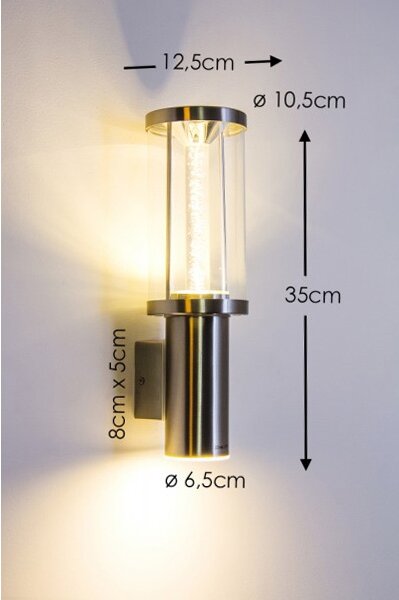 Eglo 94127 - LED zunanja razsvetljava TRONO STICK 1xGU10/3W + 1xLED/3,7W IP44