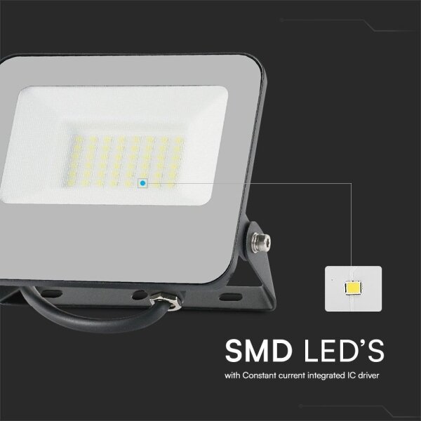 LED RGBW Zatemnitveni reflektor LED/30W/230V IP65 siva + Daljinski upravljalnik