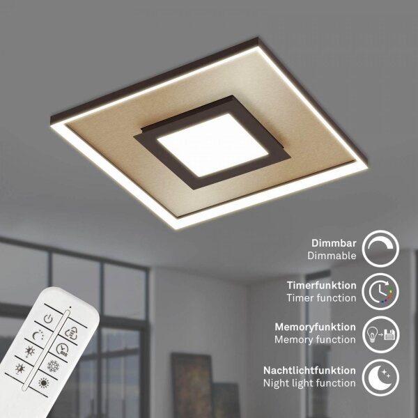 Briloner 3641-017 - LED Zatemnitvena svetilka FRAME LED/30W/230V 2700-6500K + Daljinski upravljalnik