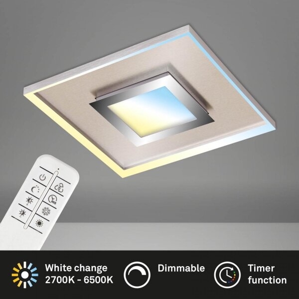 Briloner 3641-012 - LED Zatemnitvena svetilka FRAME LED/30W/230V 2700-6500K + Daljinski upravljalnik