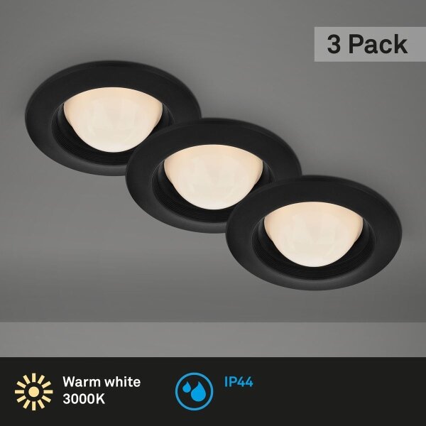 Briloner 7056-035 - SET 3x LED Kopalniška vgradna svetilka LED/3W/230V IP44