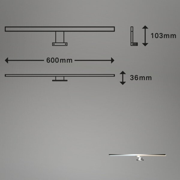 Briloner 2299-018 -LED Zatemnitvena kopalniška osvetlitev ogledala LED/8W/230V IP44