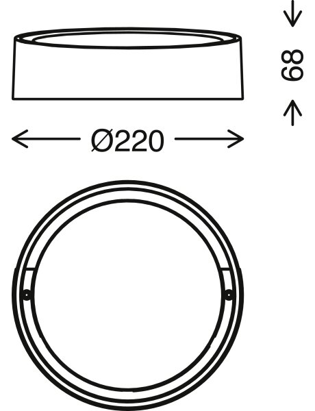 Briloner 3019-016 - LED Zunanja stenska luč GENUA LED/18W/230V IP44 bela