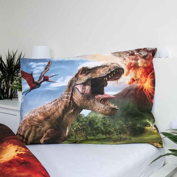 Enojna bombažna otroška posteljnina 140x200 cm Jurassic World "Volcano" – Jerry Fabrics
