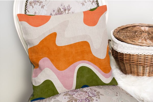 Prevleka za blazino 43x43 cm Squiggly Orange – Mila Home