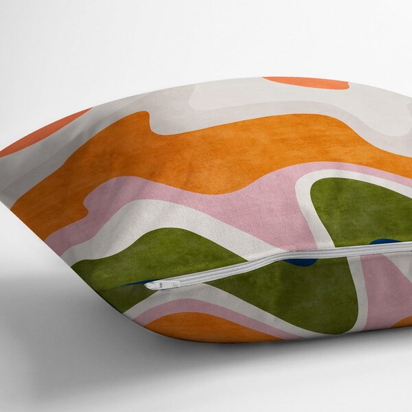 Prevleka za blazino 43x43 cm Squiggly Orange – Mila Home