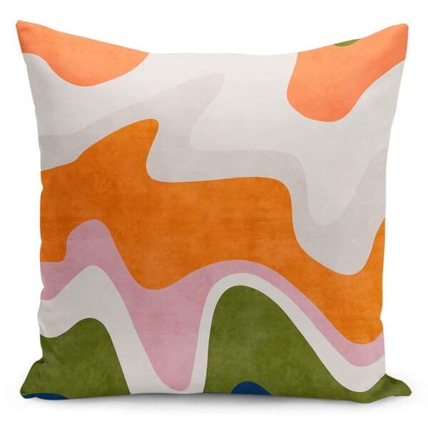 Prevleka za blazino 43x43 cm Squiggly Orange – Mila Home
