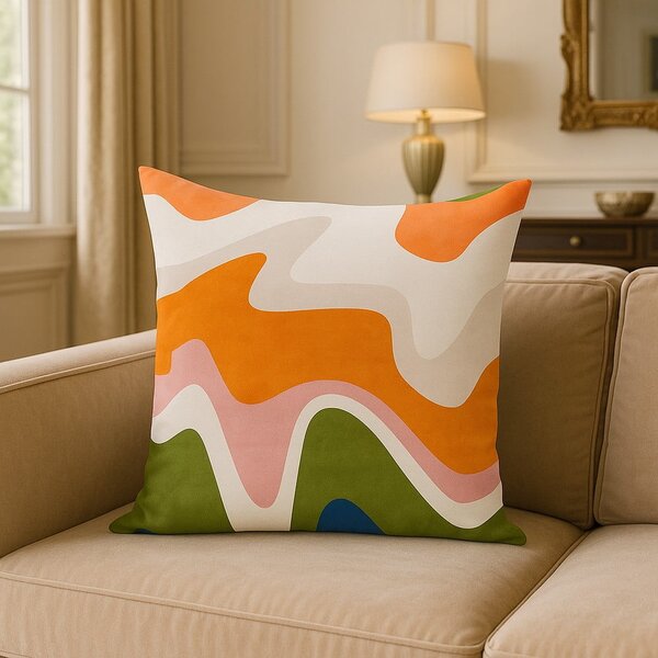 Prevleka za blazino 43x43 cm Squiggly Orange – Mila Home