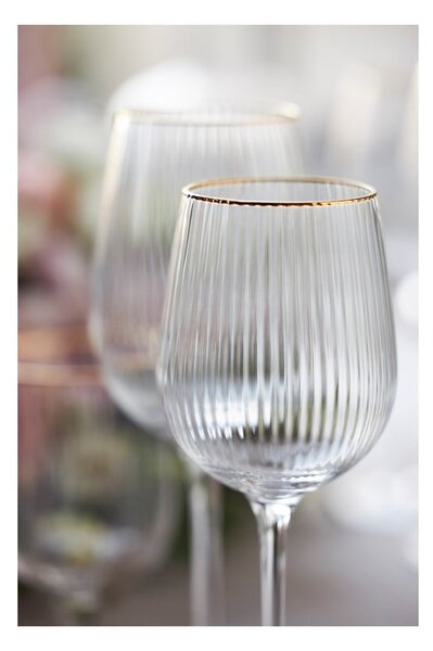 Kozarci v kompletu 4 ks za vino 300 ml Palermo – Lyngby Glas