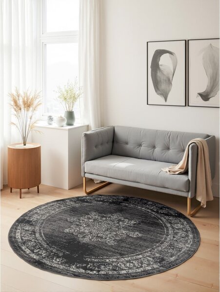 Siva okrogla preproga ø 120 cm Gloria Lydia – Hanse Home