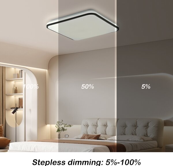 Brilagi - LED Zatemnitvena svetilka SMART LED/28W/230V 40x40 cm Wi-Fi Tuya + Daljinski upravljalnik