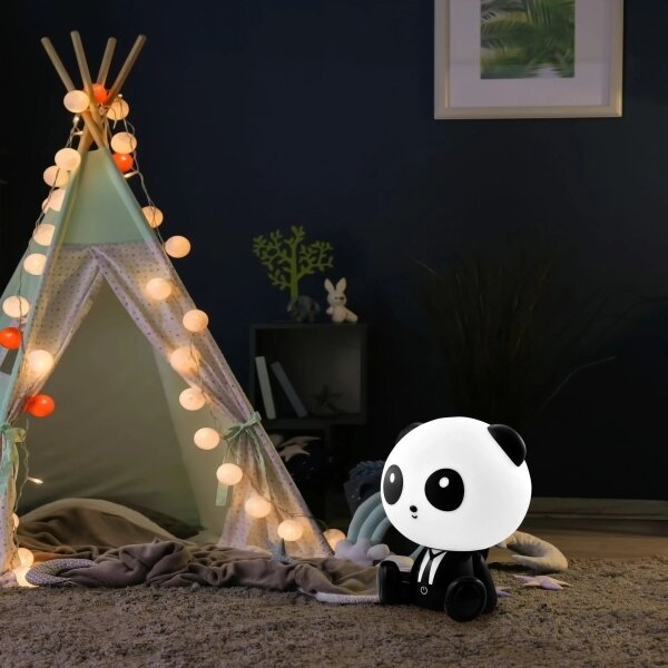 LED Zatemnitvena otroška svetilka na dotik PANDA LED/2,5W/3,7V 1200 mAh