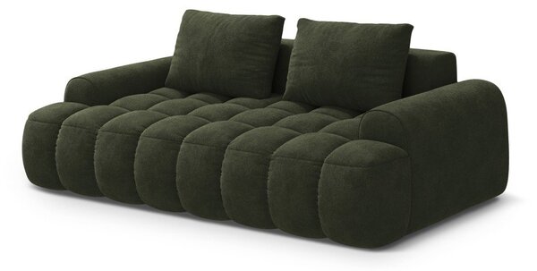 Zelena žametna sedežna garnitura 200 cm Linz – Cosmopolitan Design
