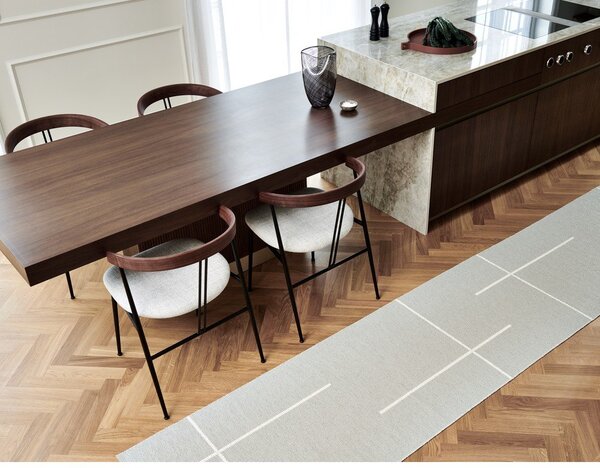 Kremno bel zunanji in notranji tekač 70x180 cm Fred Linen – Pappelina