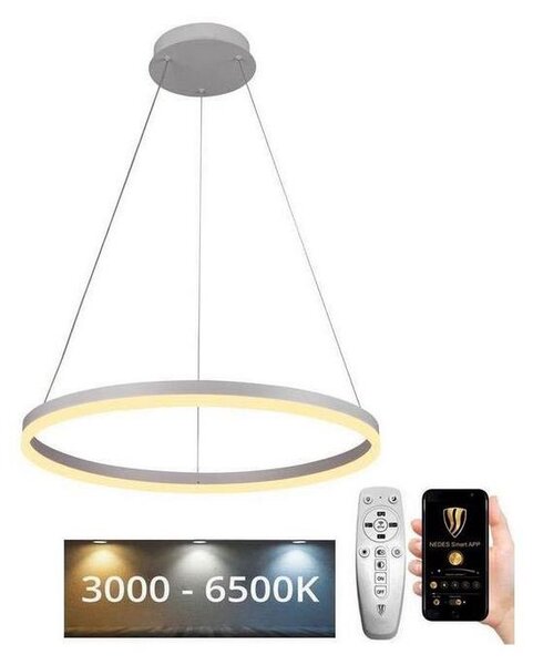 Brilagi - LED Zatemnitveni lestenec na vrvici CIRCLE LED/42W/230V 3000-6500K + Daljinski upravljalnik