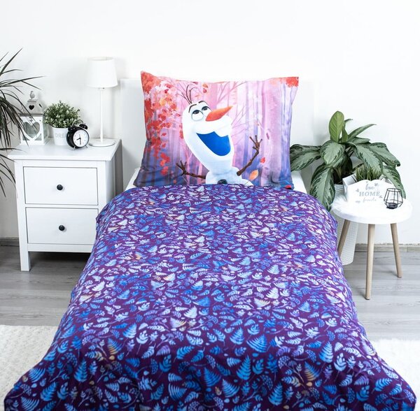 Enojna bombažna otroška posteljnina 140x200 cm Frozen "Sister Purple" – Jerry Fabrics