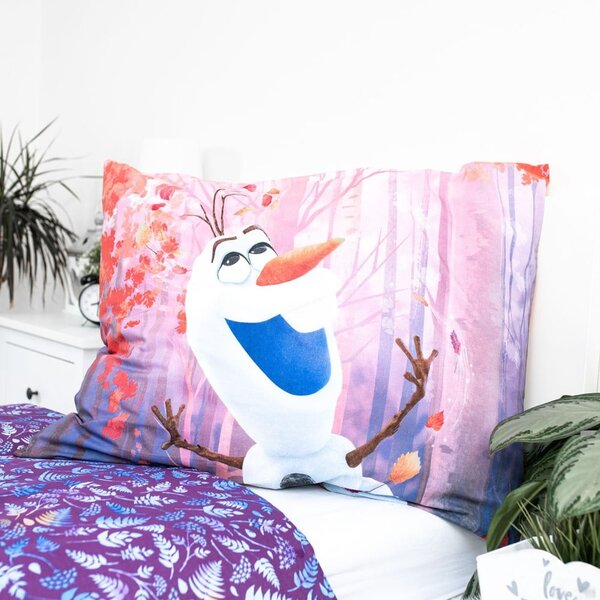 Enojna bombažna otroška posteljnina 140x200 cm Frozen "Sister Purple" – Jerry Fabrics