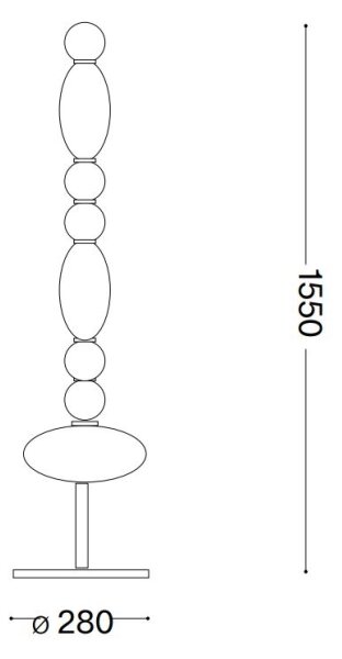 Ideal Lux - LED Talna svetilka LUMIERE LED/58W/230V