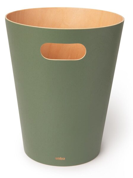 Zelen koš za smeti za pisarno 7,5 l Woodrow – Umbra
