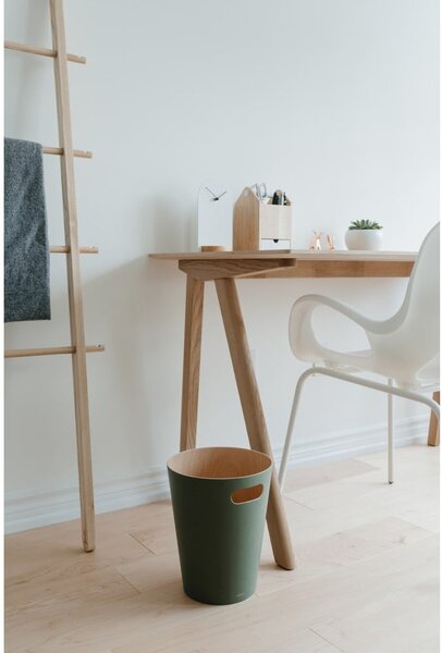 Zelen koš za smeti za pisarno 7,5 l Woodrow – Umbra