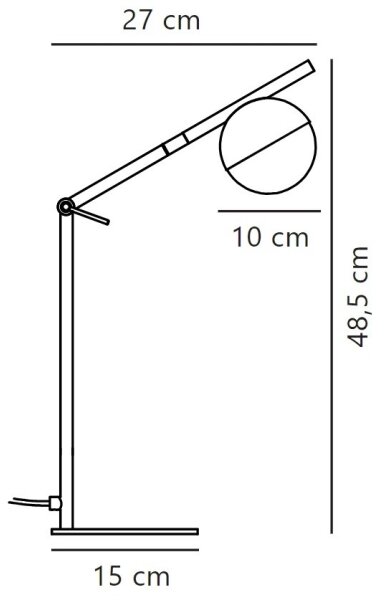 Nordlux - Namizna svetilka CONTINA 1xG9/5W/230V črna