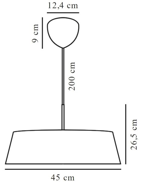 Nordlux - Lestenec na vrvici CLASI 3xE14/15W/230V pr. 45 cm