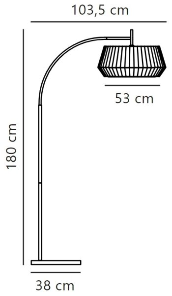 Nordlux - Talna svetilka DICTE 1xE27/60W/230V črna/bela