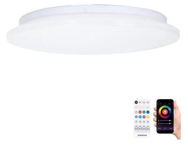 Aigostar-LED RGBW Kopalniška stropna svetilka LED/18W/230V IP44+ Daljinski upravljalnik