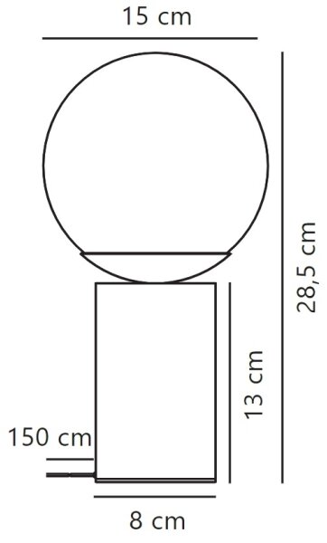 Nordlux - Namizna svetilka LILLY 1xE14/25W/230V marmor/rjava