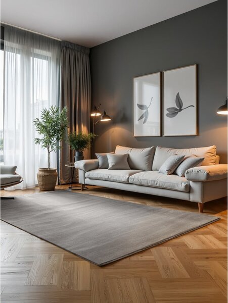 Siva/kremno bela preproga 120x170 cm Perles Dolomite – Elle Decoration