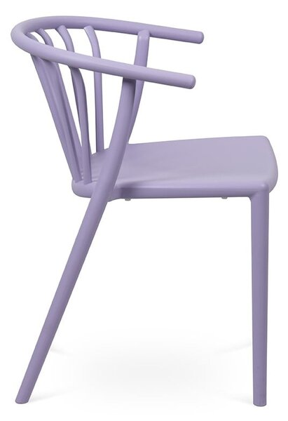 Svetlo vijoličen plastičen vrtni stol Capri – Bonami Essentials