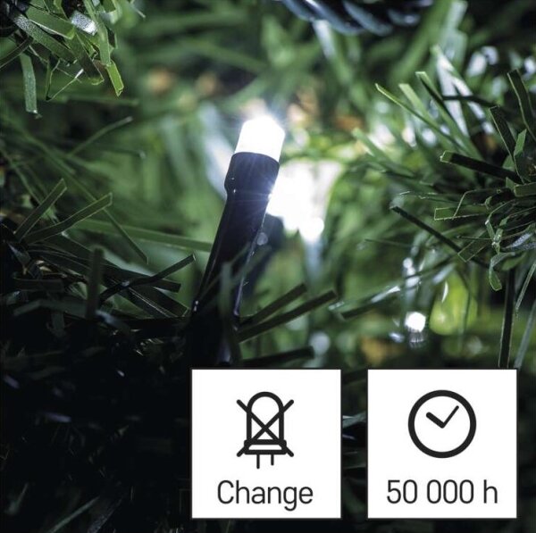 LED Zunanja božična veriga 240xLED/8 načinov 29m IP44 hladna bela