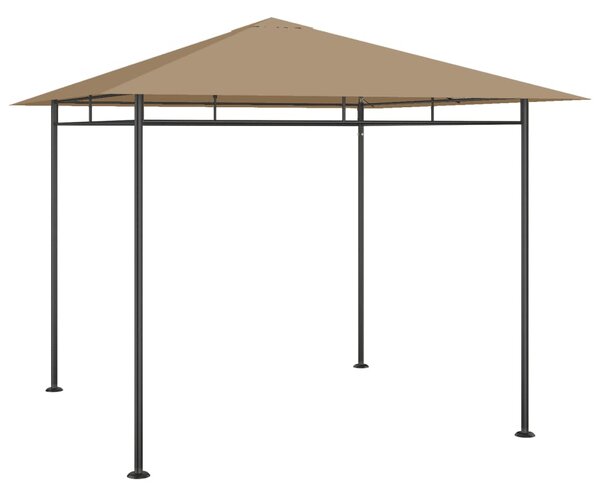 VidaXL Paviljon 3x3x2,7 m taupe 180 g/m²