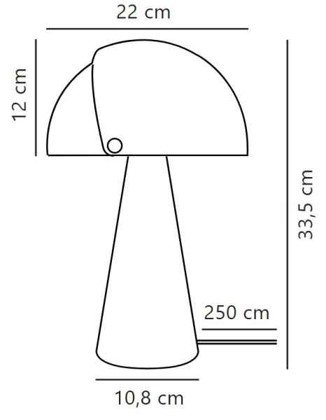 DFTP by Nordlux - Namizna svetilka z nastavljivim senčnikom ALIGN 1xE27/25W/230V bež