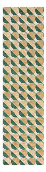 Rumen/zelen tekač 60x230 cm Carlos Circle Geo – Flair Rugs